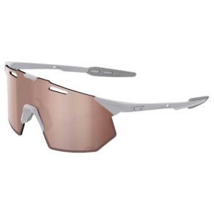 HYPERCRAFT® SQ - Matte Stone Grey - HiPer Crimson Silver Mirror + Clear Lens
