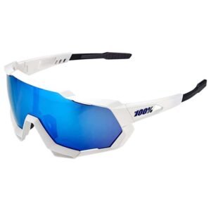 Speedtrap® - Matte White - HiPER Blue Mirror Lens + CLEAR Lens