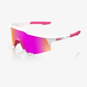 SPEEDCRAFT® Matte White/Pink HiPER® Vital Pink MIRROR + CLEAR LENS