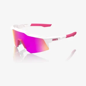 SPEEDCRAFT® XS Matte White/Pink HiPER® Vital Pink MIRROR + CLEAR LENS