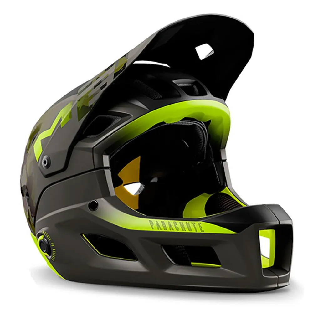 MET Parachute MCR MIPS Enduro - Camo Lime Green | Matt Gloss