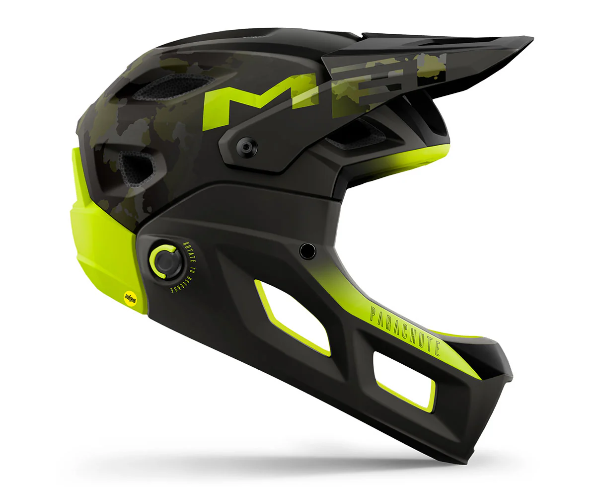 MET Parachute MCR MIPS Enduro - Camo Lime Green | Matt Gloss - Imagen 2
