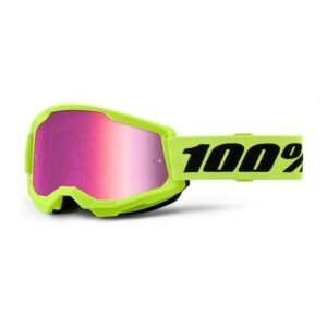 Strata 2 Goggle Neon Yellow - Mirror Pink Lens
