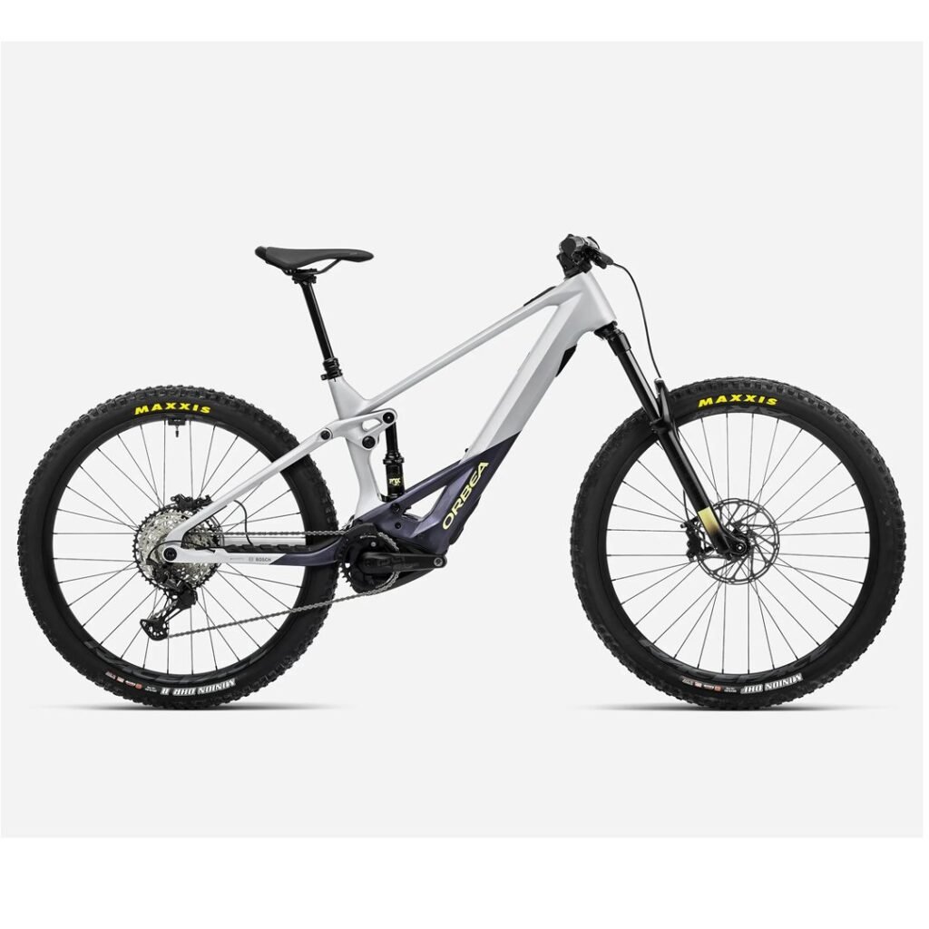 ORBEA WILD M20 FS E-BIKE HALO SILVER TANZANITE CARBON VIEW MATT 2024