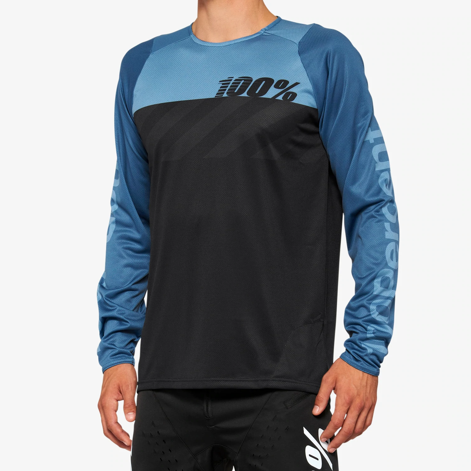 100% R-CORE Jersey - Black/Slate Blue