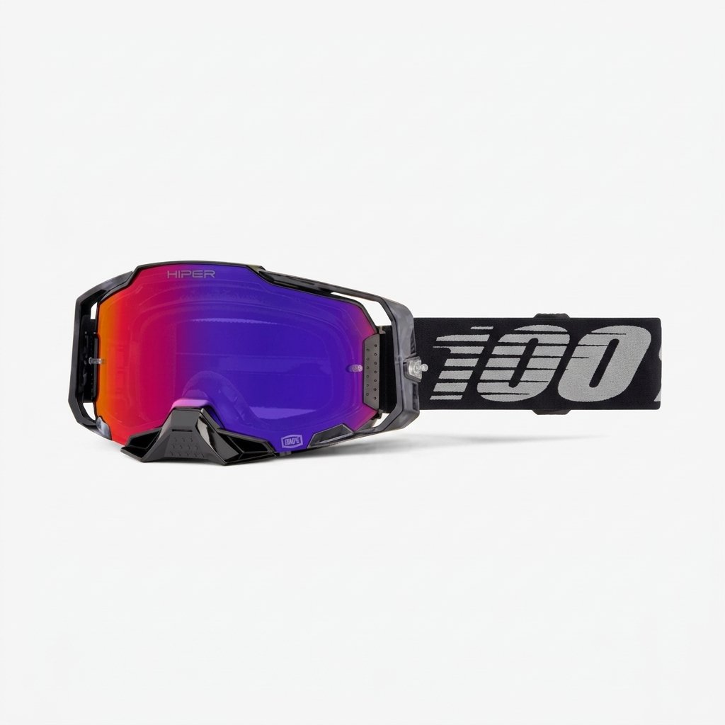 Armega Goggle Black - Hiper Red/Blue Mirror Lens